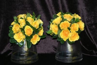 Yellow Rose Bridesmaids Bouquets