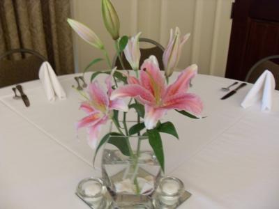 Pink Orchid Centerpiece