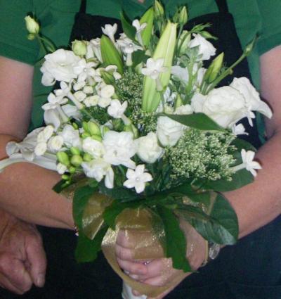 Fresh & White Wedding Bouquet