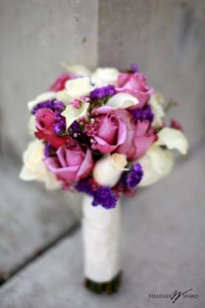Pretty Roses & Calla Bridal Bouquet