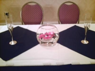 Pink Reception Centerpiece