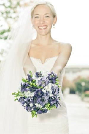 Navy Blue Wedding Bouquet