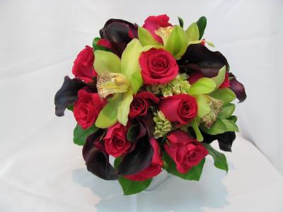 Green & Pink Bridal Bouquet