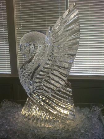 Swan Ice Sculpture