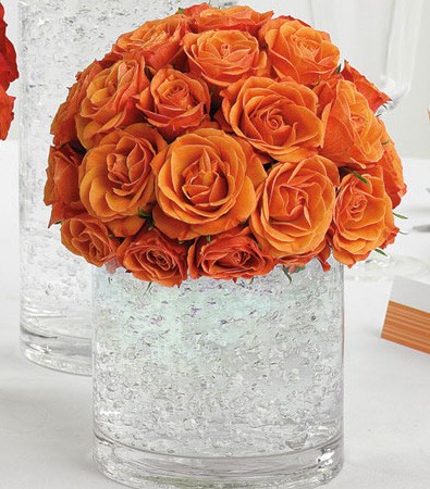 Orange Rose Centerpiece