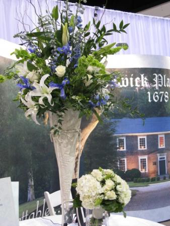 Blue & White Reception Arrangement