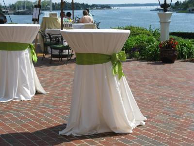 Beautiful White & Green Tables