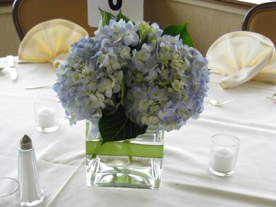 Hydrangea Reception Centerpiece