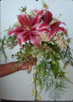Star gazer Bridesmaid Bouquet