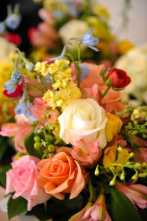 Colorful Wedding Flowers Arrangement