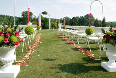 Amazing Outdoor Wedding Aisle