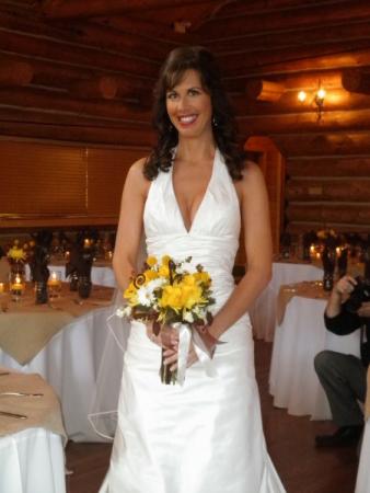 The Lovely Bride with Her Yellow Bridal Bouquet