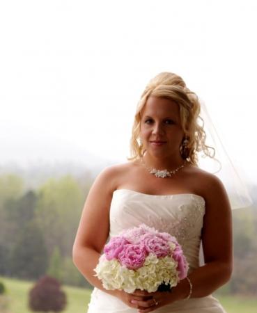 Beautiful Bridal Bouquet of Hydrangeas and Peonies