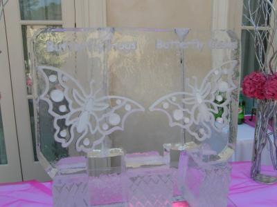 Butterfly Ice Sculpture