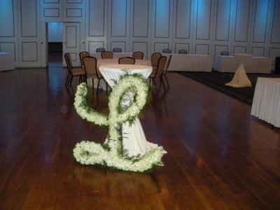 Beautiful L Made Out Of Flowers