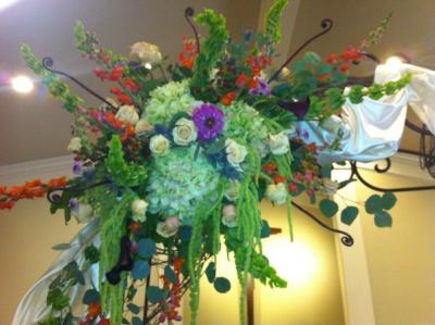 Flowers On Top Of The Arch