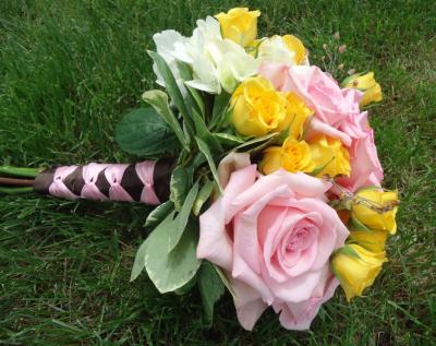 Yellow & Pink Prom Nosegay