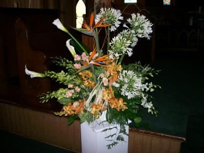Tropical Church Arrangement