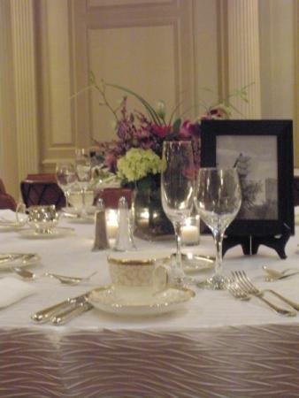 Centerpieces at the Trustee Ballroom
