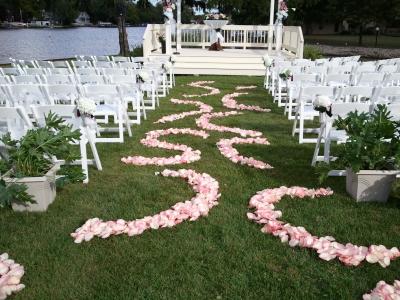 Gorgeous Wedding Aisle Decorated with Petals