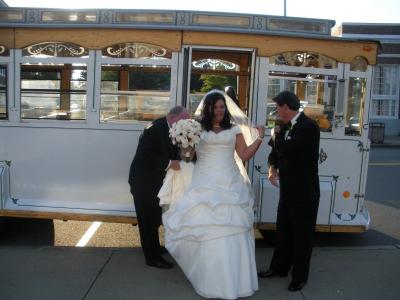 Lovely Bride Ready to Walk Down the Aisle
