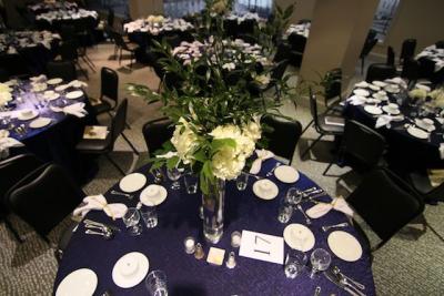 Gorgeous Purple & Green Wedding Reception