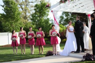 Wedding Party with Lovely Bouquets