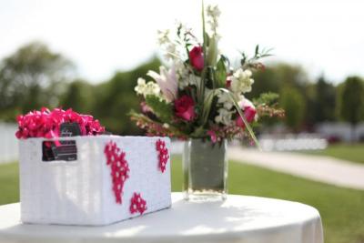Sign in Table with Beautiful Flowers