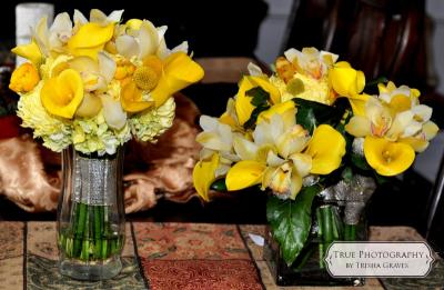 Yellow Bridal & Bridesmaid Bouquets