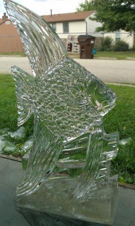 Angel Fish Ice Sculpture