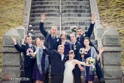 Fun Wedding Party Photo